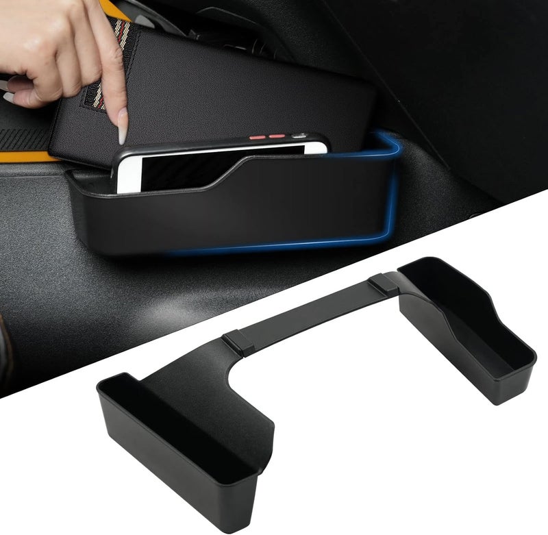 LitMiRaCle Center Console Gear Shift Organizer Tray Compatible with Ford Bronco 2021 2022 2023 2/4 Door, Center Console Gear Side Storage Box in Matte Black, Interior Accessories - Image 1